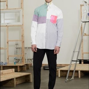 Pre😎 Loved-Men's patch work shirt.